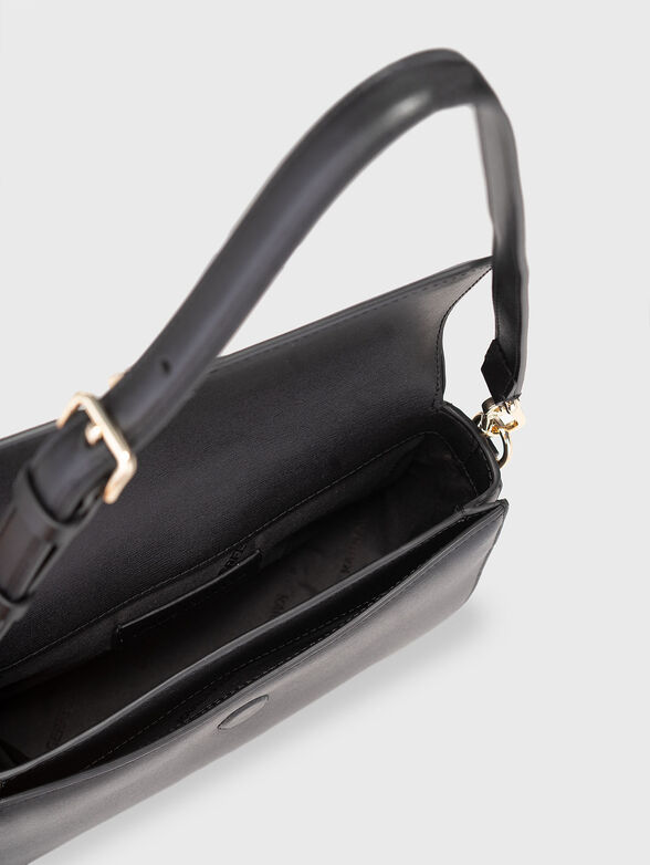 Leather crossbody bag with logo - 6