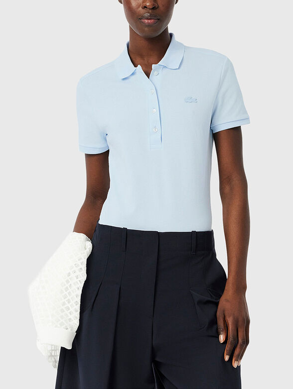 Burgundy cotton polo shirt - 1