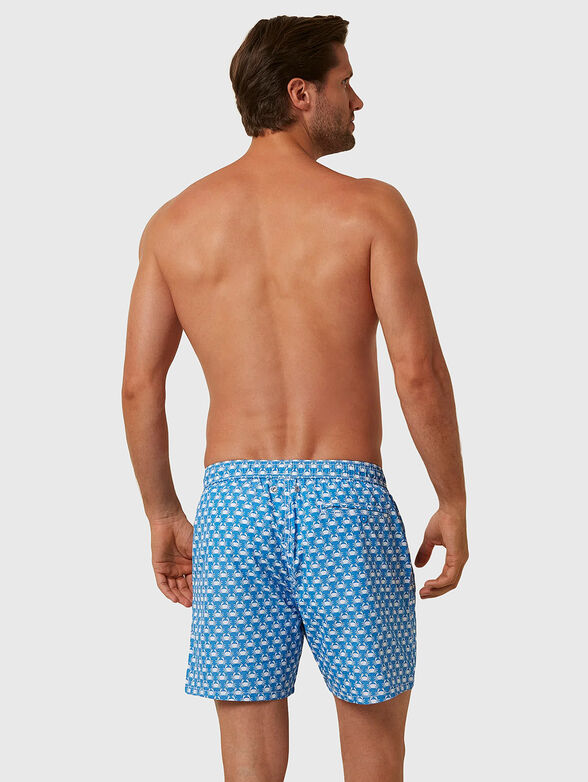 ITALIAN LIDO blue beach shorts - 2