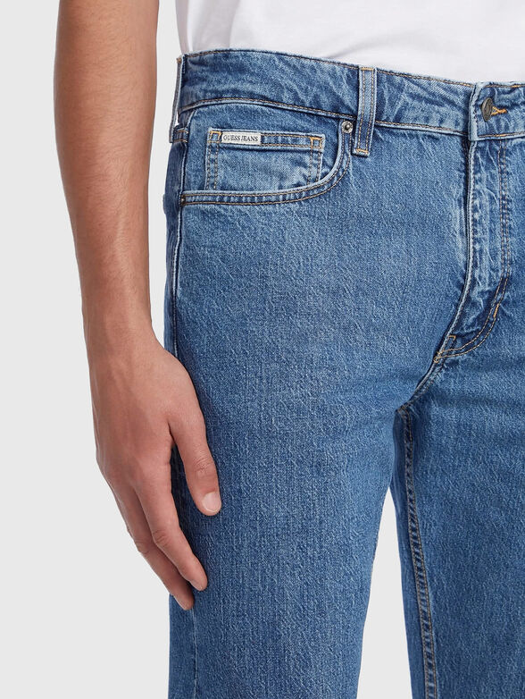 Straight blue jeans - 5
