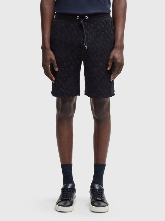 Sports shorts with logo print - 1