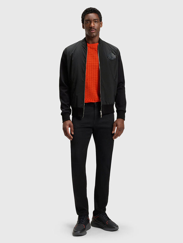 PORSCHE X BOSS cotton bomber jacket with logo patch - 2