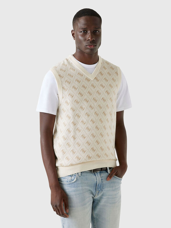 Sleeveless wool sweater - 1