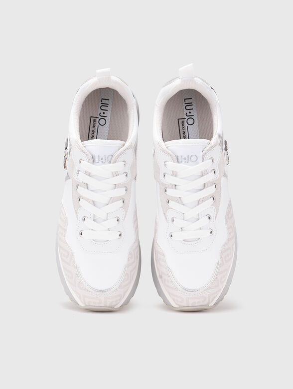 Platform sneakers with monogram logo - 6