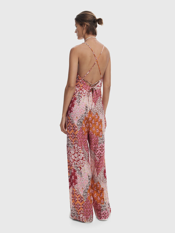Jumpsuit with wide legs and print - 2