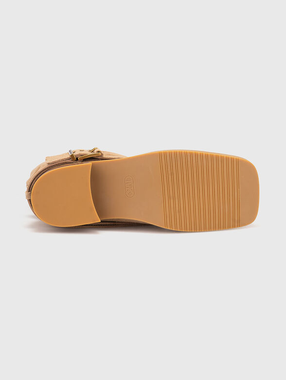 Suede boots with gold details - 5