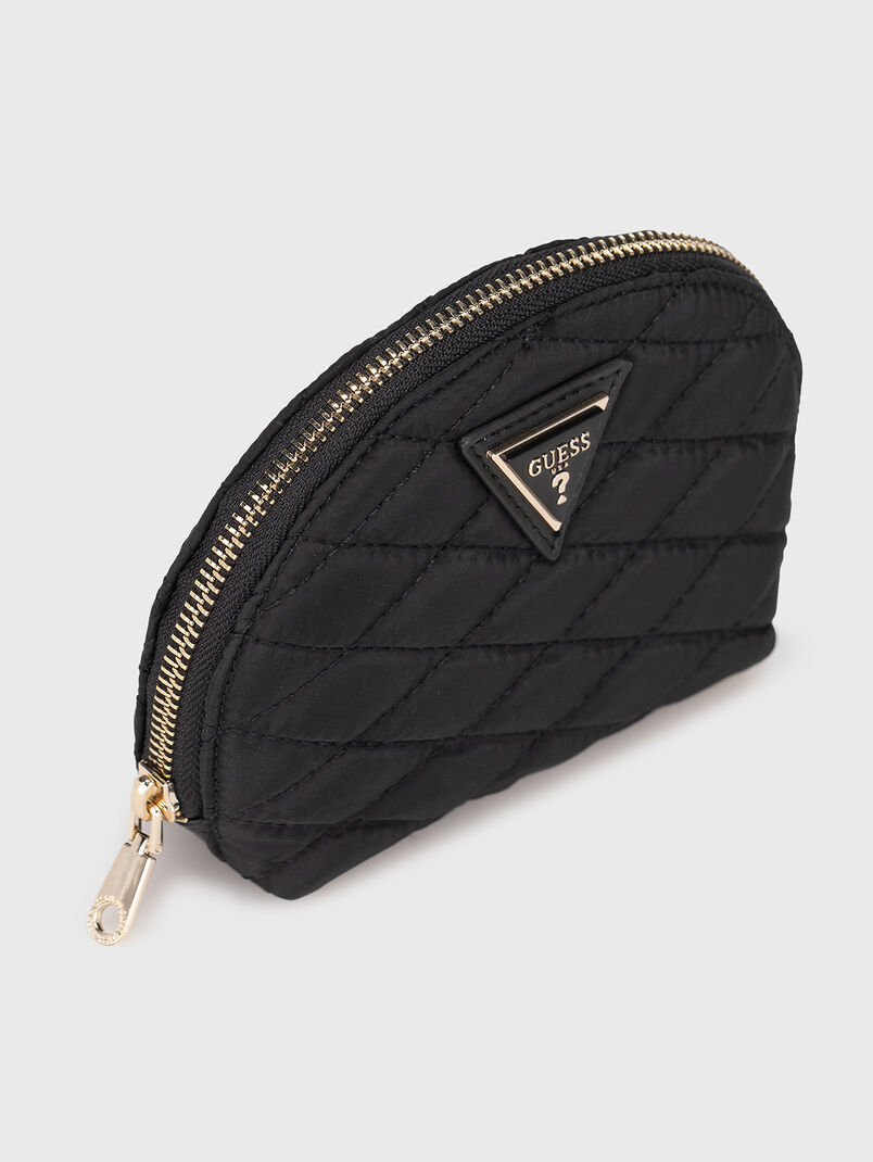 Black pouchbag with triangle logo - 3