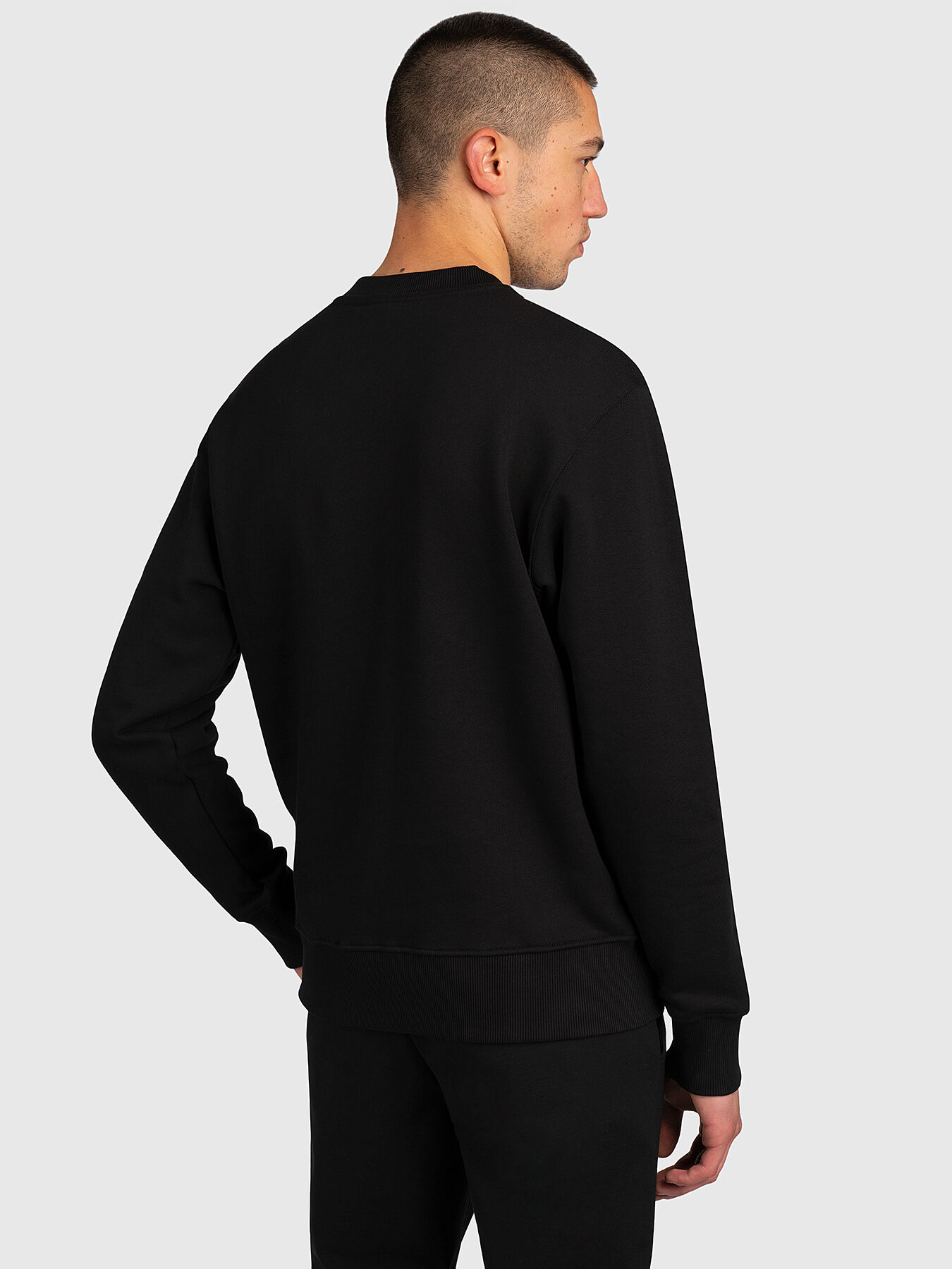 Sweatshirt with gold logo print brand VERSACE JEANS COUTURE