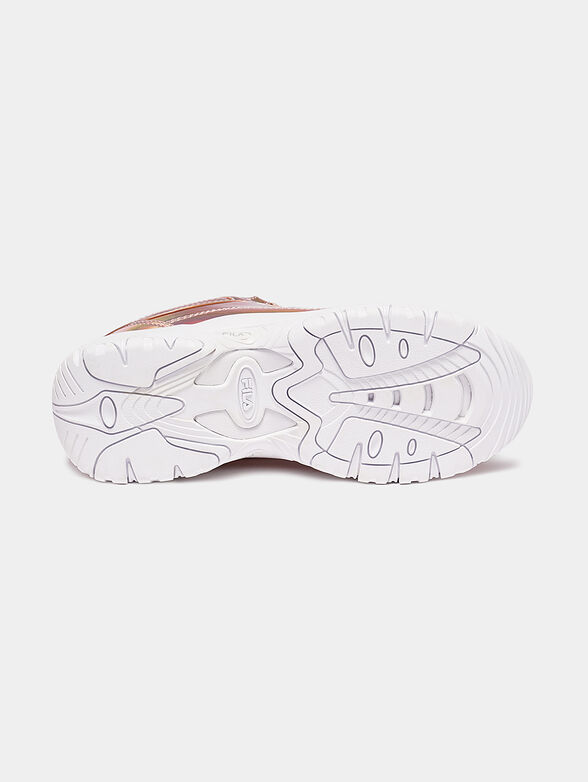 STRADA F White sneakers with glossy finish - 5