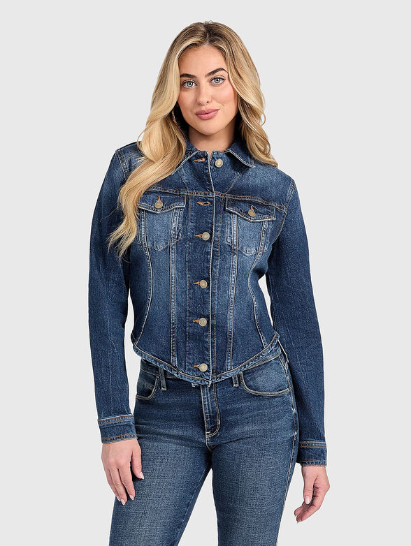 ANNALISE denim jacket with worn effect - 1