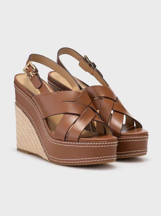 NORA platform sandals in leather - 2