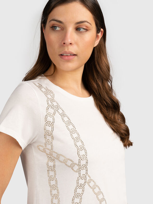 Golden accent T-shirt  - 3