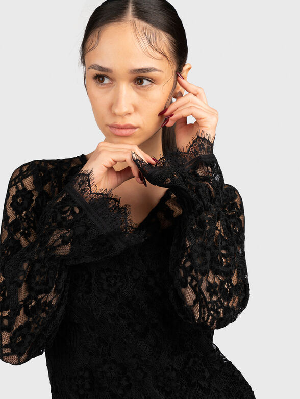 Black lace dress - 4
