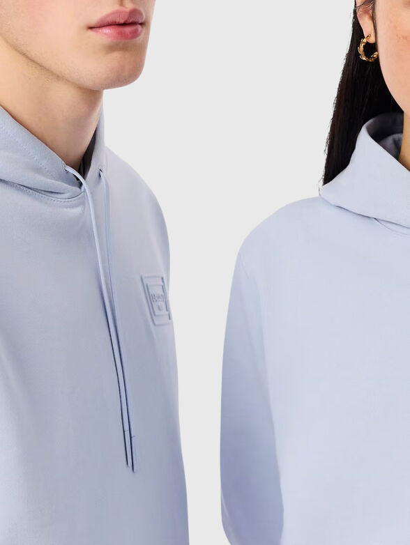 Unisex light blue sweatshirt - 4