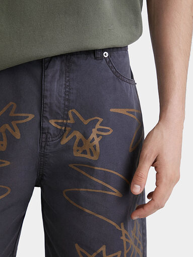 FRED blue shorts with print - 4