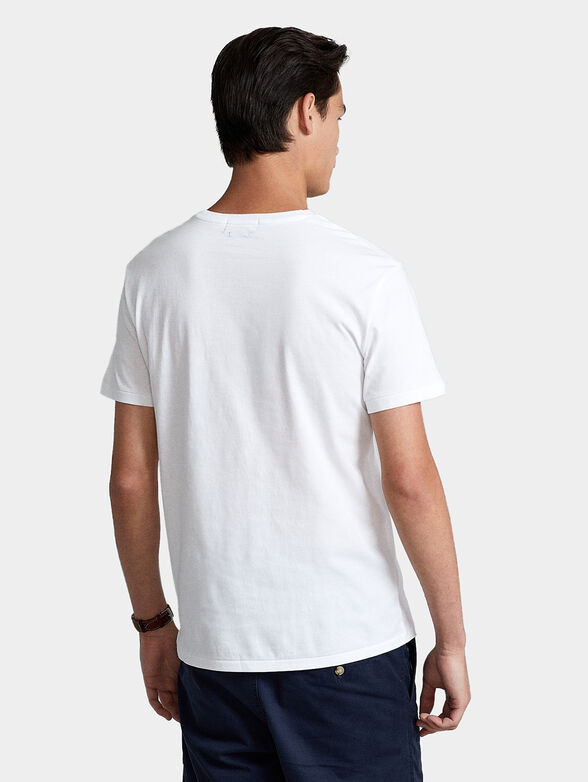 White cotton t-shirt with logo - 2