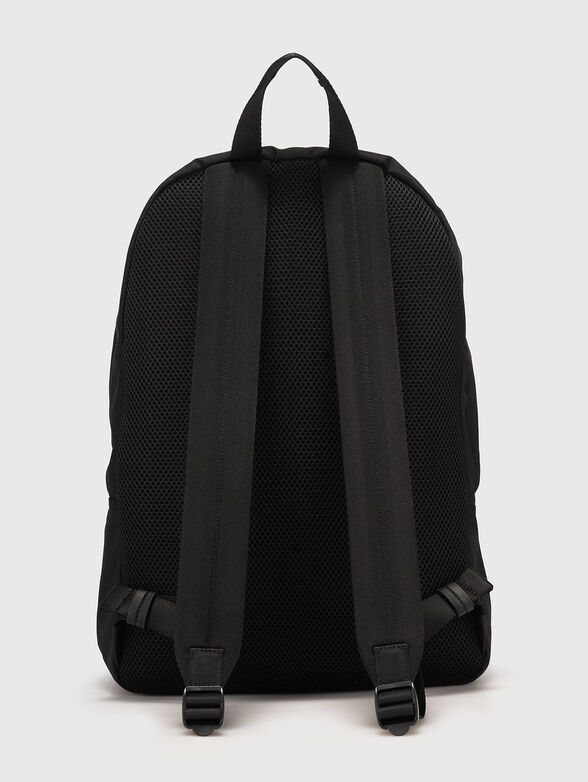 Black backpack with contrasting logo  - 2