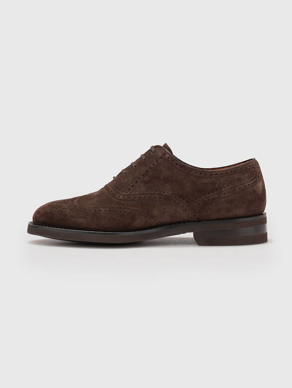 Brown leather shoes - 4