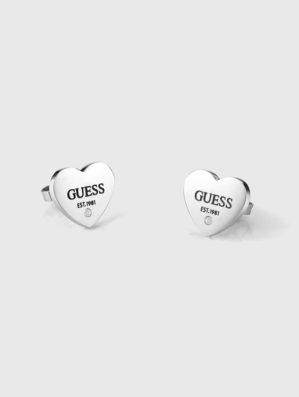 Earrings with a logo accent - 1