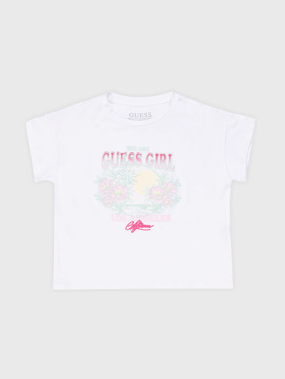 T-shirt with print and embroidery - 1