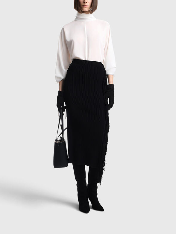 Blouse with accent cuffs - 2
