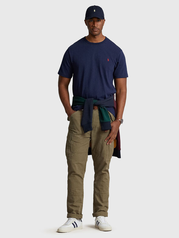 Cotton T-shirt with logo embroidery - 2