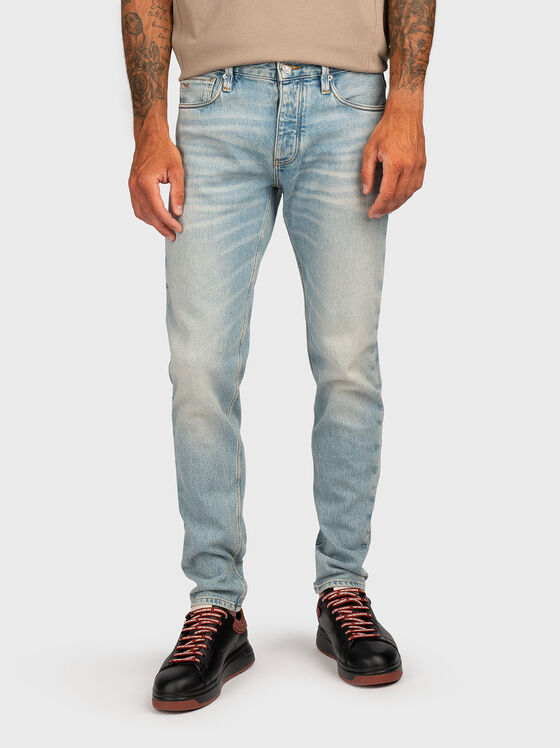 Slim jeans with worn effect - 1