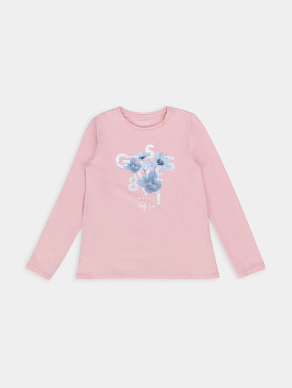 Contrast print blouse - 1