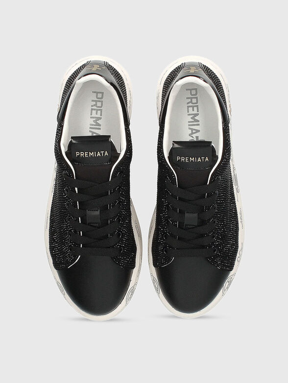 BELLE leather shoes with accent sole - 6