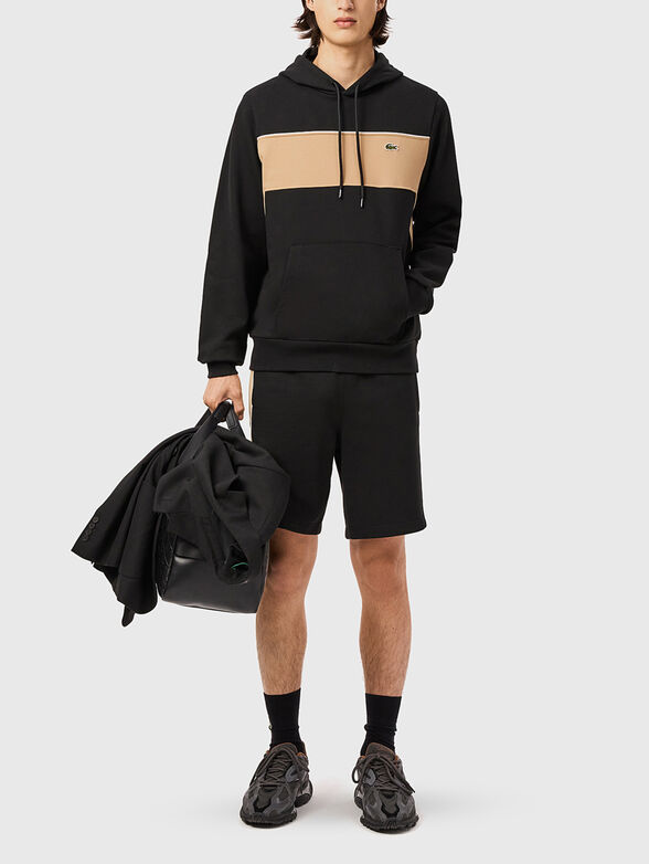 Black sweatshirt with contrast part - 2