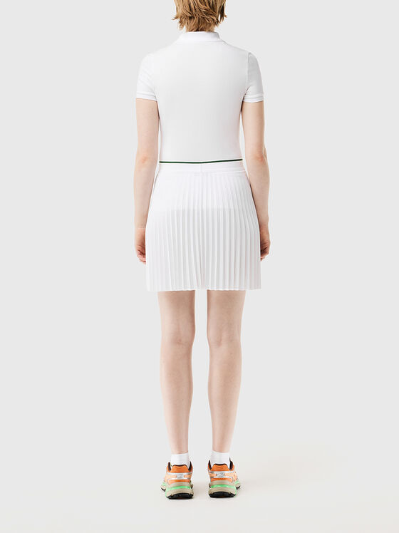 Бяла плисирана пола - 2