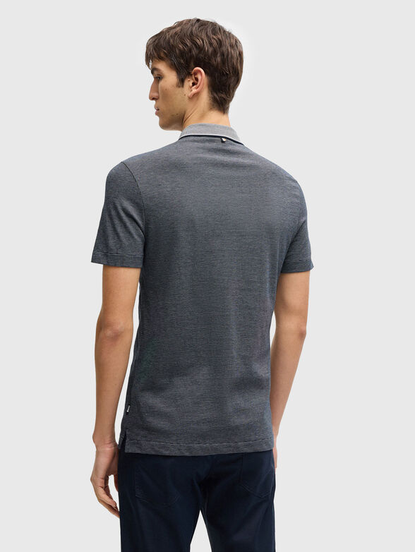 Cotton polo shirt with short sleeves - 3