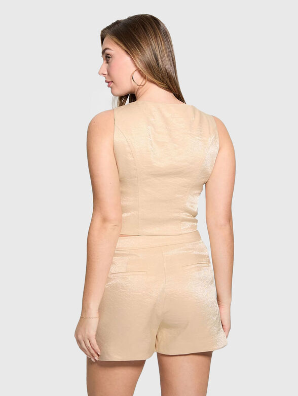 CAMILLE slim vest with buttons - 3