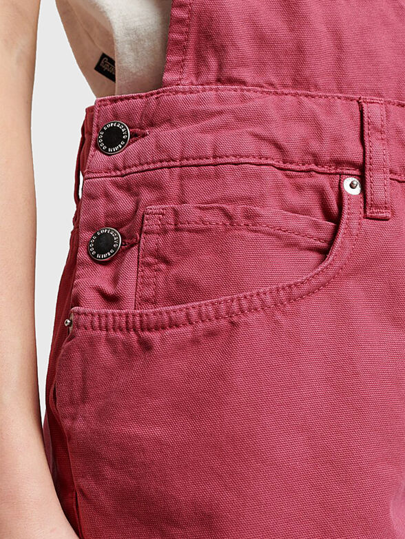 VINTAGE CANVAS short jumpsuit - 5