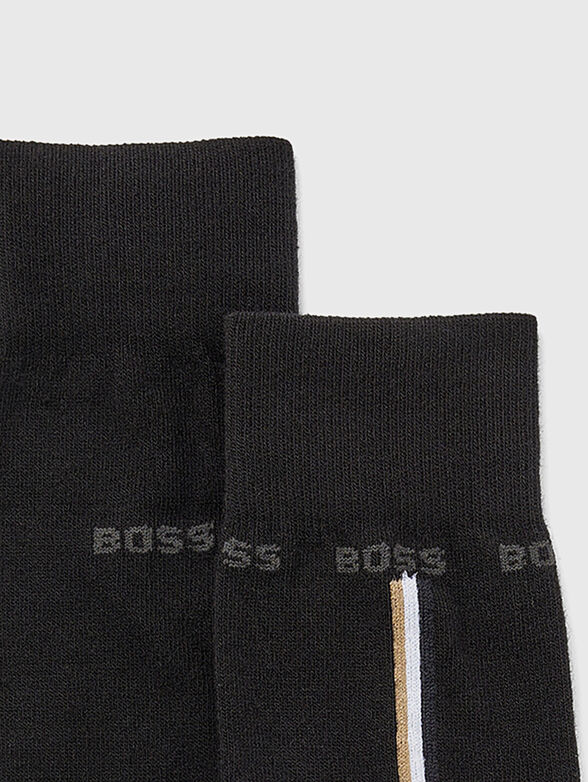 Two-pack of socks with logo accents - 2