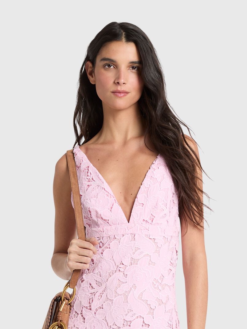 Mini dress with floral motifs - 3