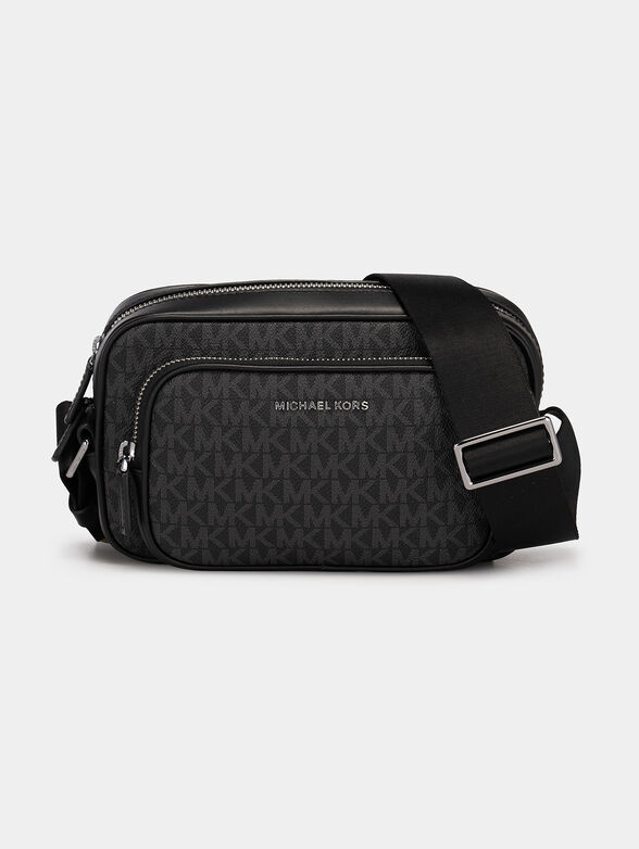 Small crossbody bag with monogram logo print - 1