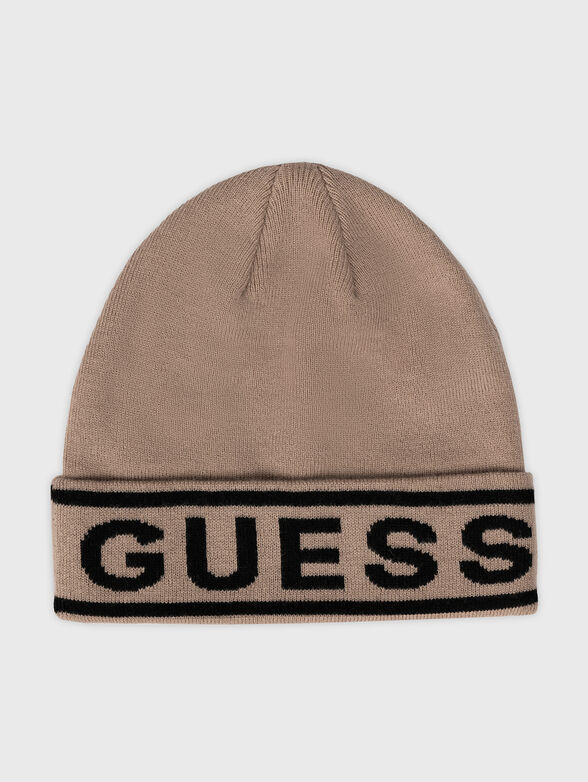 Knitted wool blend hat - 1