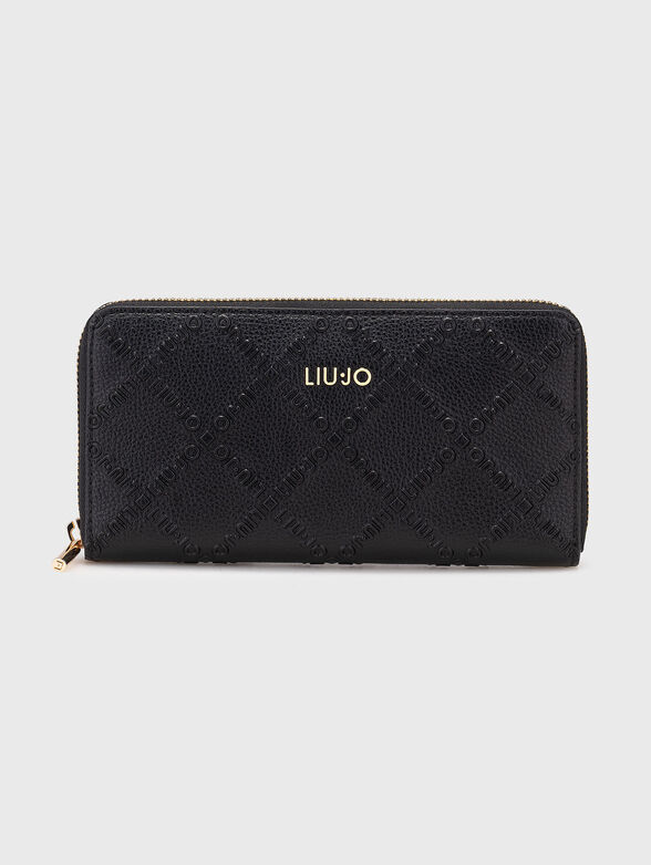 Zip wallet with logo details - 1