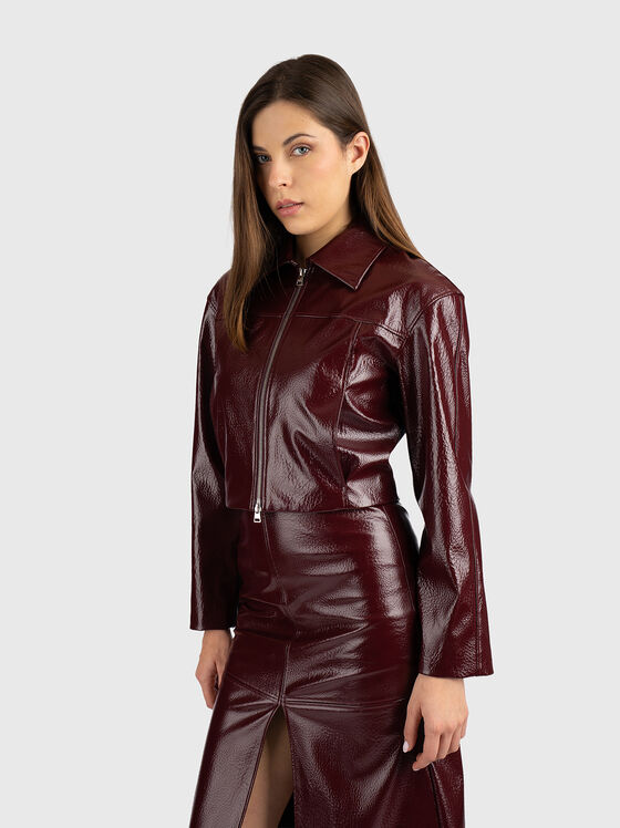 Яке с лачен ефект от еко кожа - 1