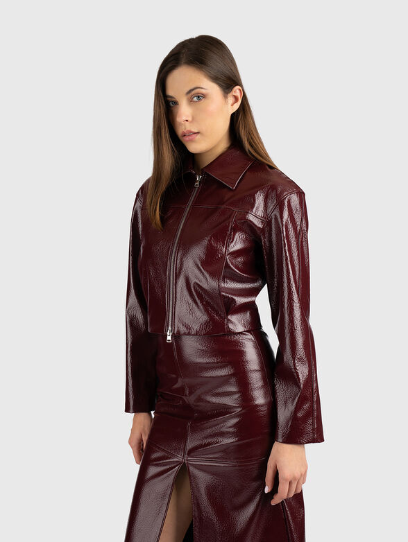 Patent faux leather jacket - 1