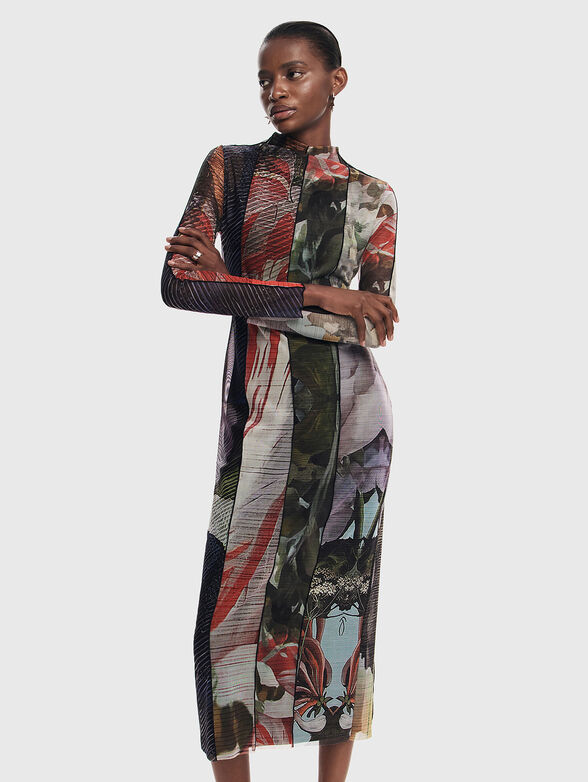 CARSON contrast print dress - 0