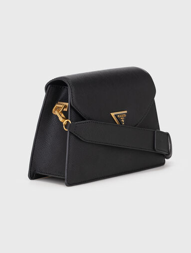 LOSSIE black crossbody bag with triangular logo - 4
