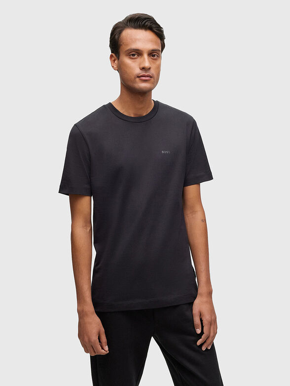 Beige cotton T-shirt - 1
