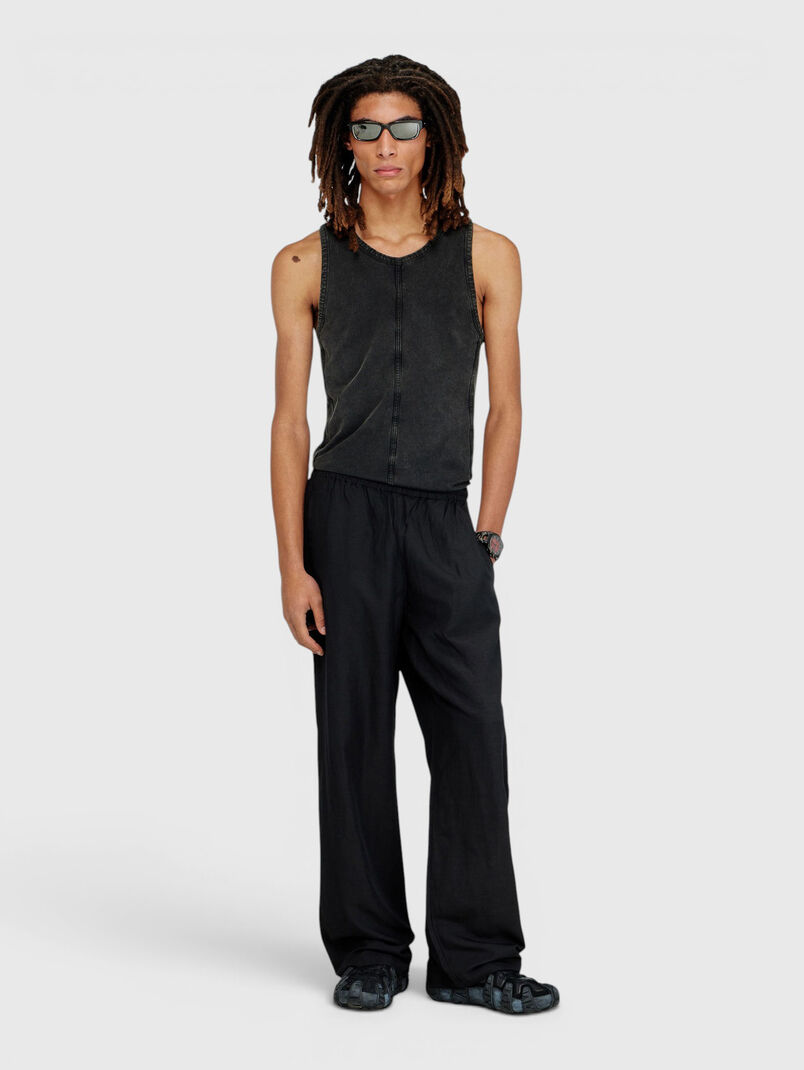 Unisex linen-blend trousers - 3