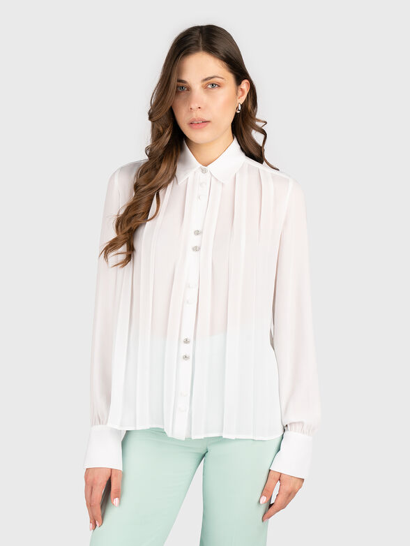 Shirt with accent buttons - 1