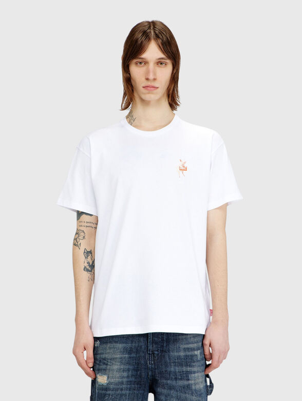 Cotton T-shirt with logo print - 1