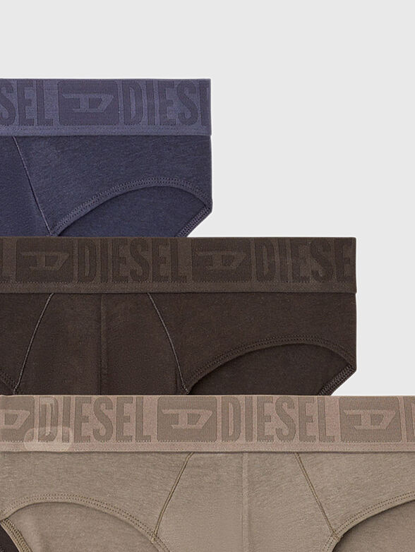 ROY-D-MONO set of three pairs of briefs with logo - 2