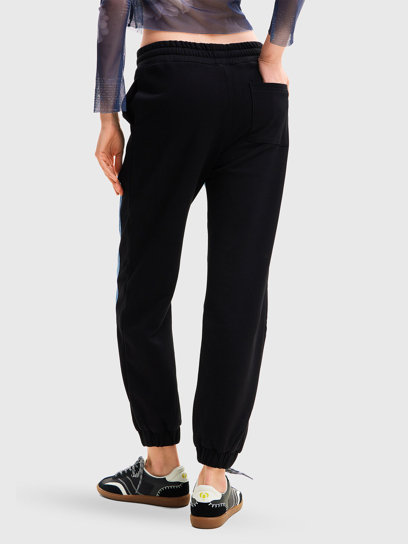 Sports trousers with denim texture brand DESIGUAL