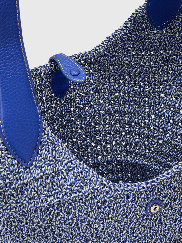 Woven texture tote bag - 6